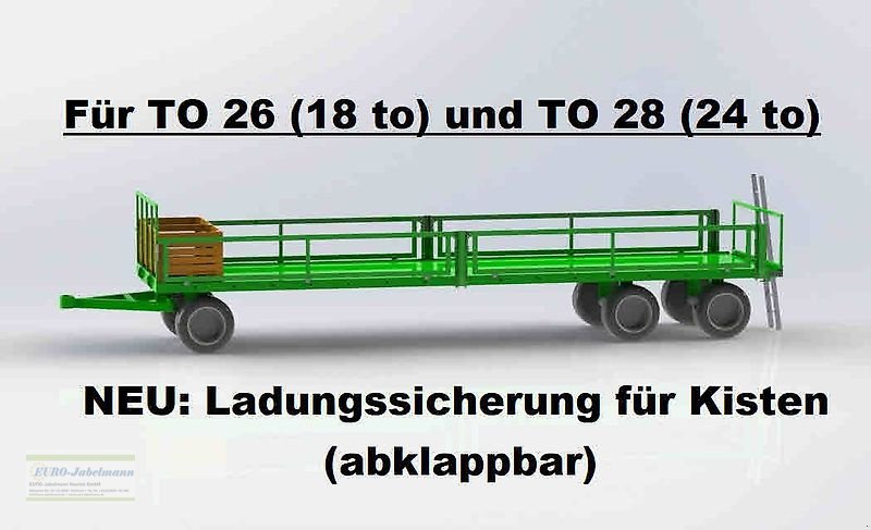Ballentransportwagen типа PRONAR 3-achs Anhänger, Ballenwagen, Strohwagen, TO 26; 18,0 to, NEU, Neumaschine в Itterbeck (Фотография 21)