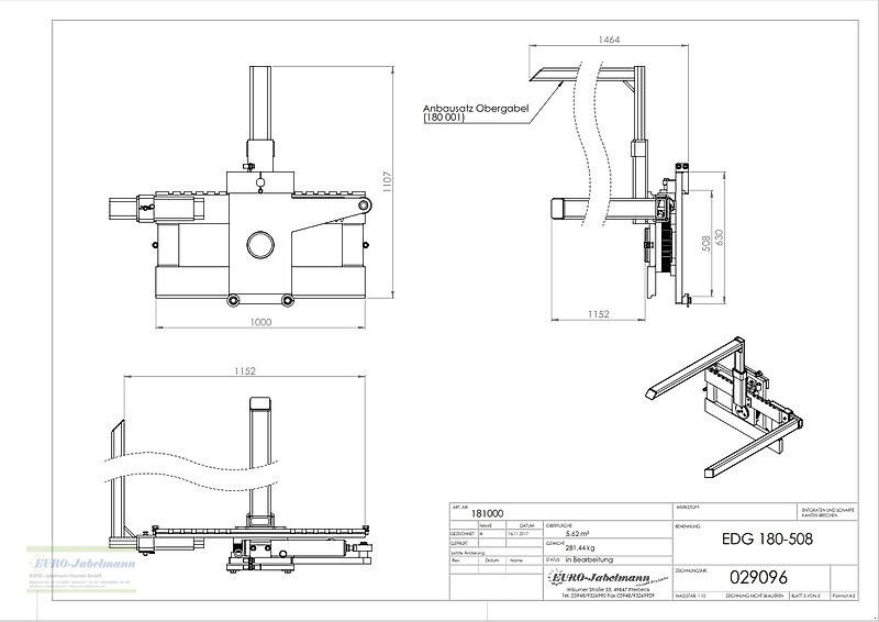 Frontstapler типа EURO-Jabelmann Kistendrehgerät FEM III für Stapler, NEU, eigene Herstellung, Neumaschine в Itterbeck (Фотография 22)