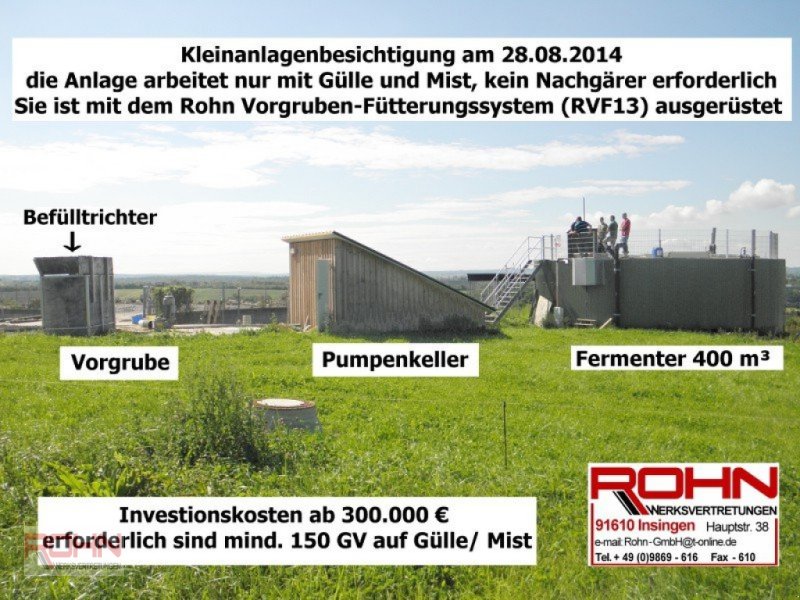 Sonstige Biogastechnik типа Rohn Kleinanlagen/ Kompaktanlagen, Neumaschine в Insingen (Фотография 1)